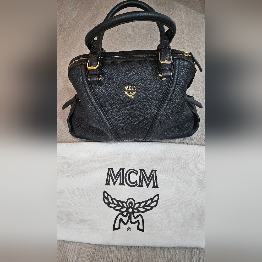 MCM Black Leather Women's Bag